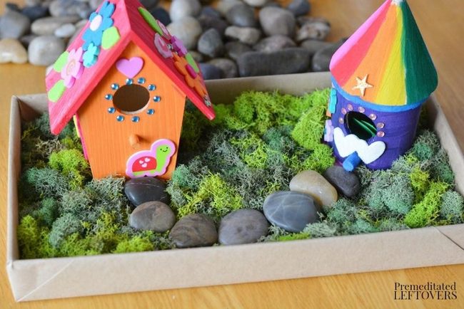 Tiny Houses, Orange & Purple