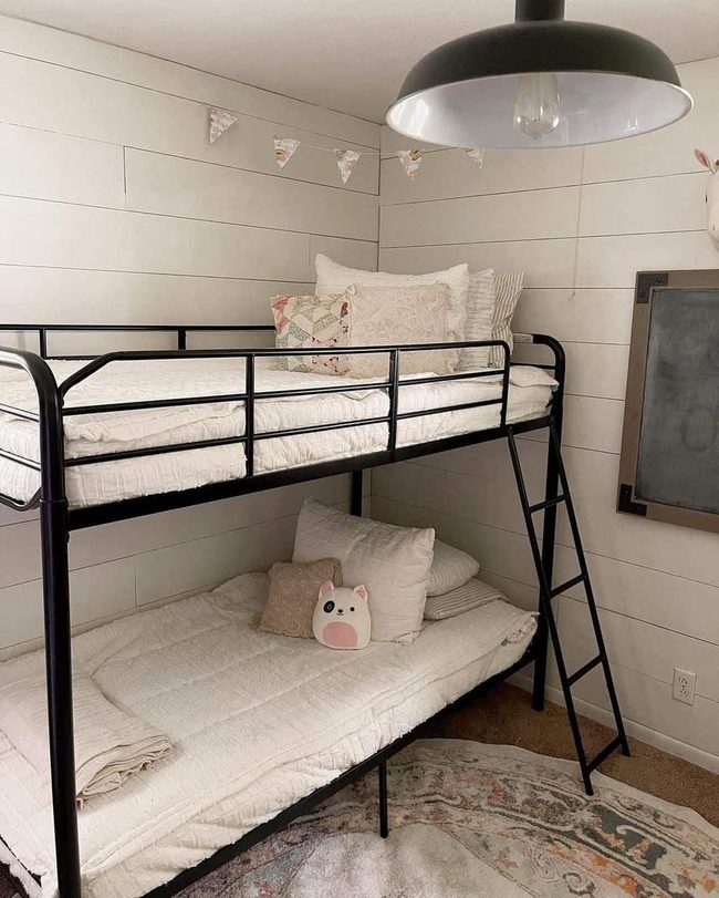 Black Metal Beds on White