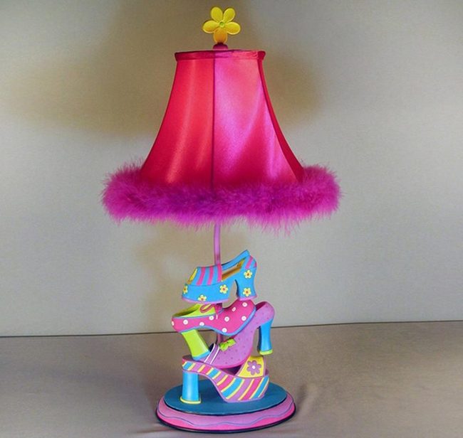 Pink Shoe Lamp For Kids