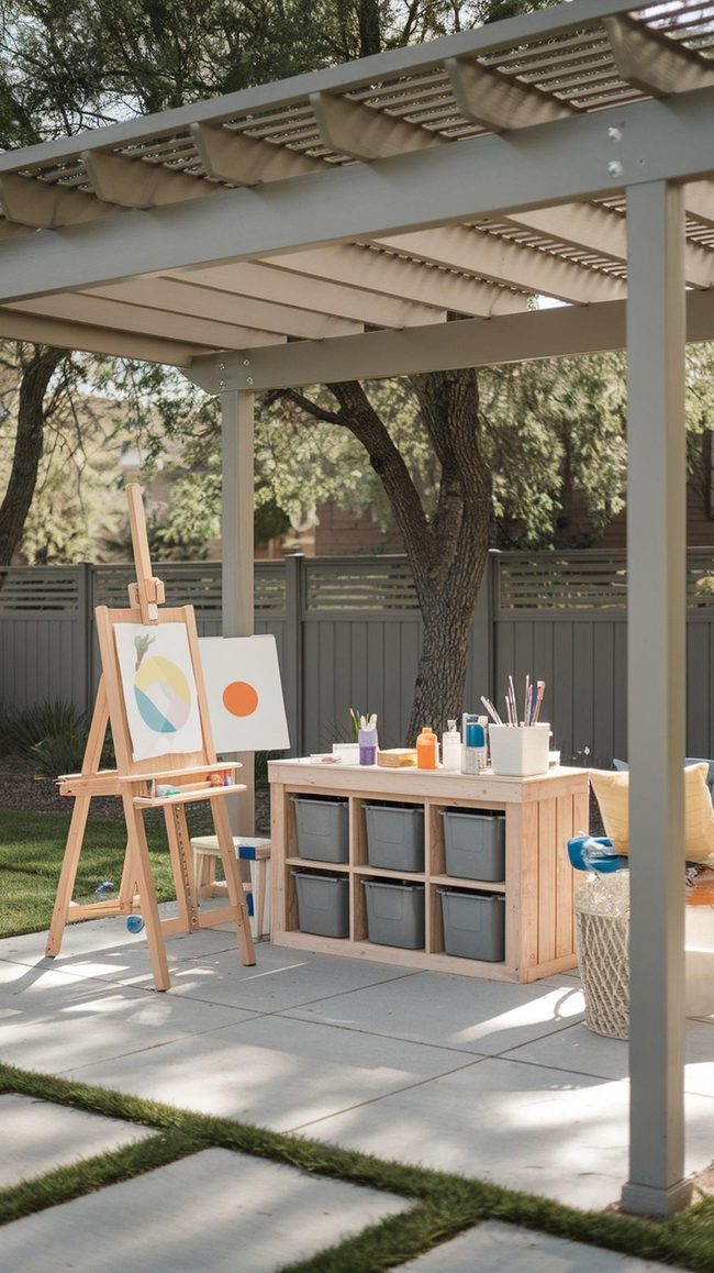 Backyard Easel Creative Station