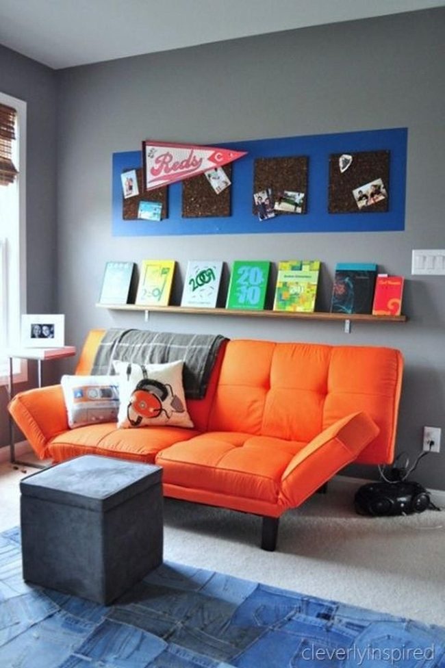 Orange Couch, Gray Walls, Personal Gallery