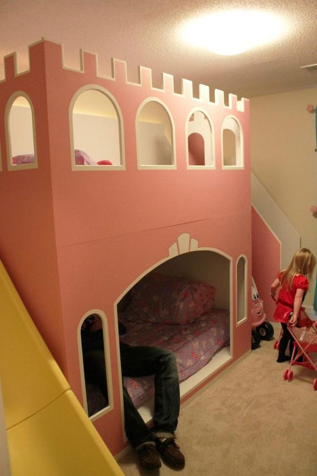 Pink Castle Bedroom Slide