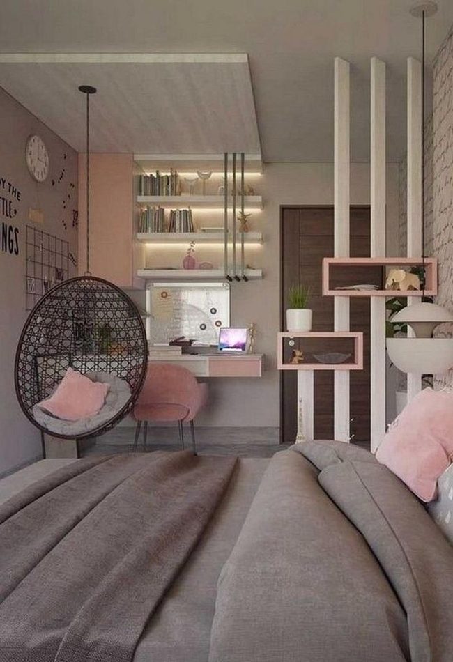 Gray And Pink Bedroom Sanctuary