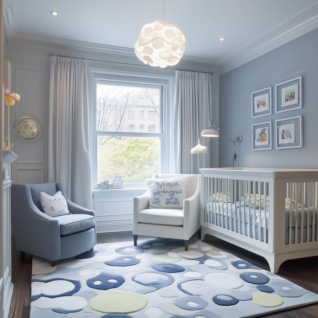 Soft Pale Blue Nursery