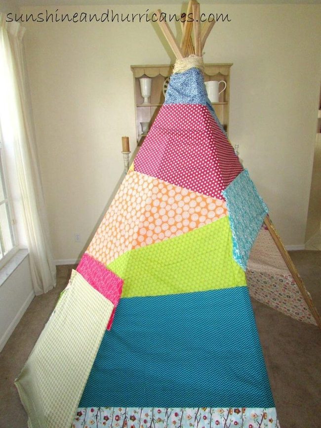 Colorful Fabric Teepee Tent