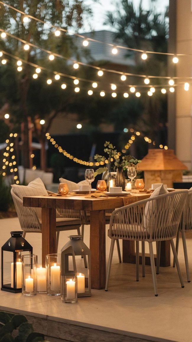 Glowing Strands Outside Elegance
