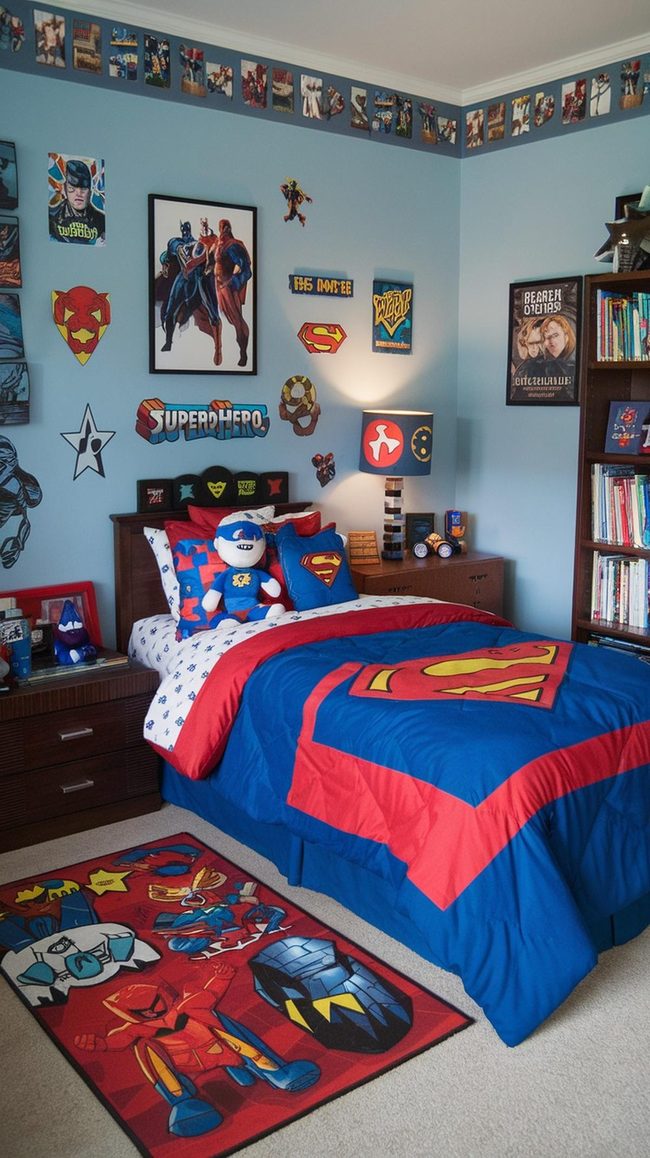 Spiderman Avengers Bed Set