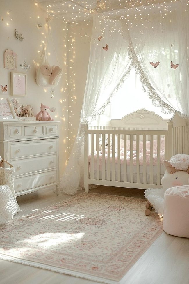 Soft Feathers Floating Boho Nursery