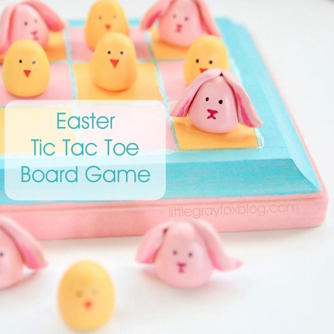 Pastel Bunny Tic Tac Toe