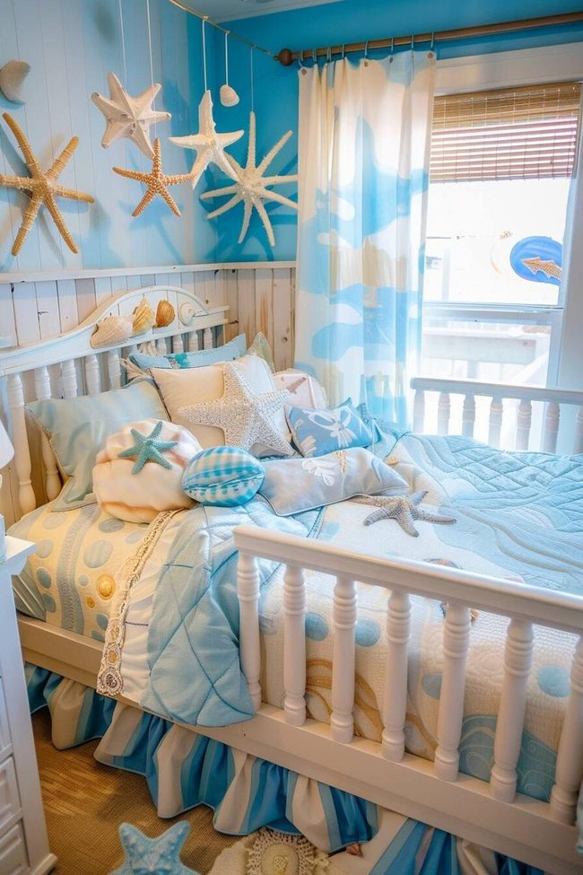 Sandy Blue Toddler Bedroom