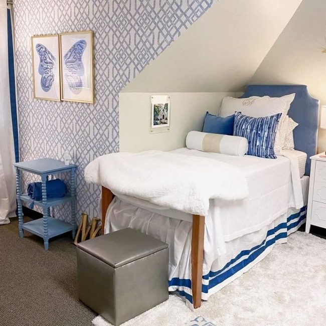 Soft Blue Walls With Nautical Accents