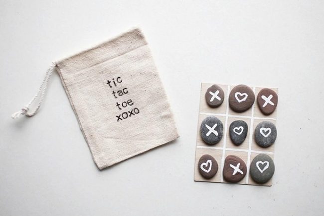 Hand-Painted Stone Game Set