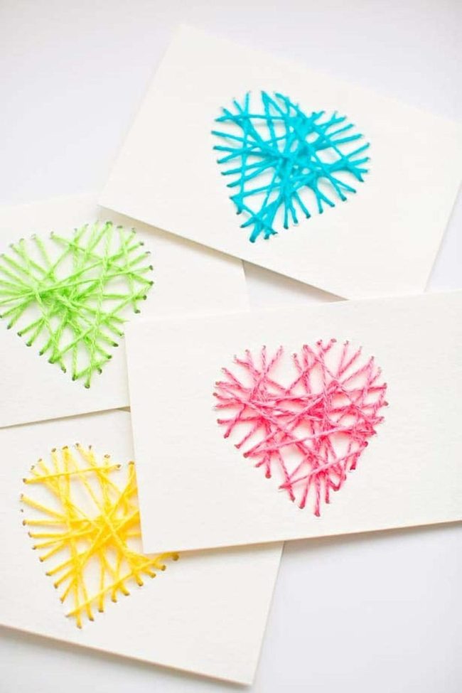 Woven String Heart Creation