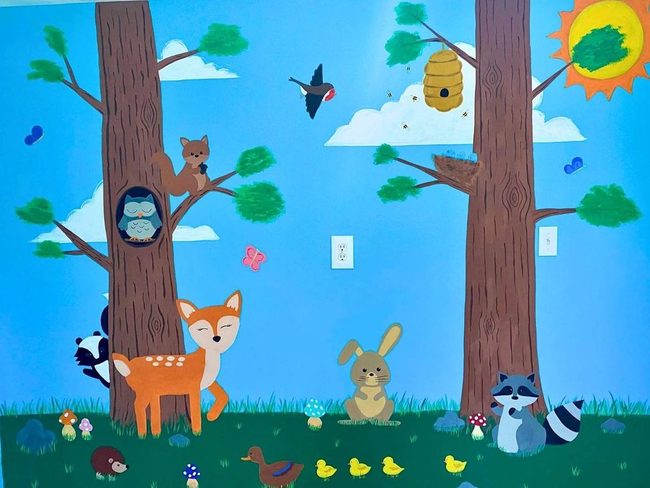Forest Friends In Diffused Watercolor