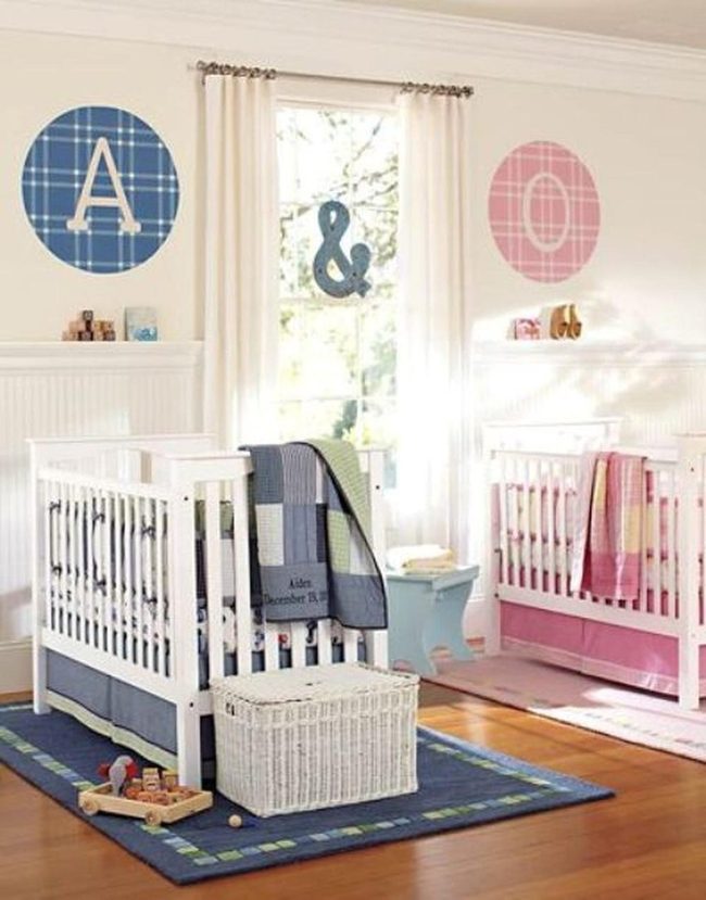Colorful Plaid Twin Nursery