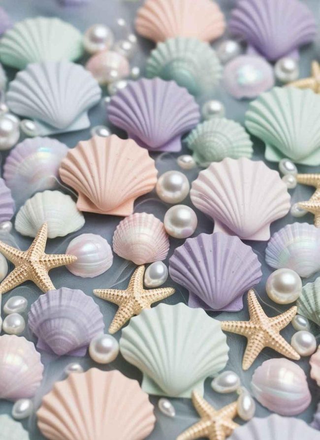 Oversized Shells And Starfish Centerpieces