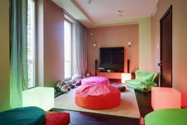 Multicolor Bean Bag Living Room