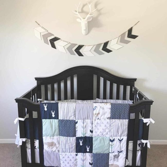 Black Crib Meets Stag Sculpture