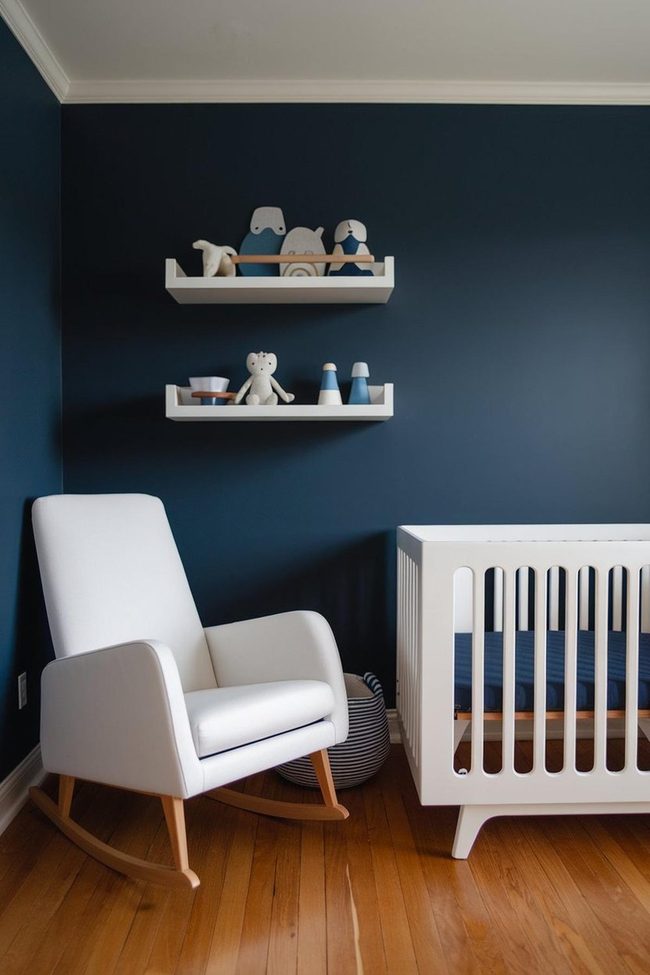 Deep Navy Nursery Simplicity