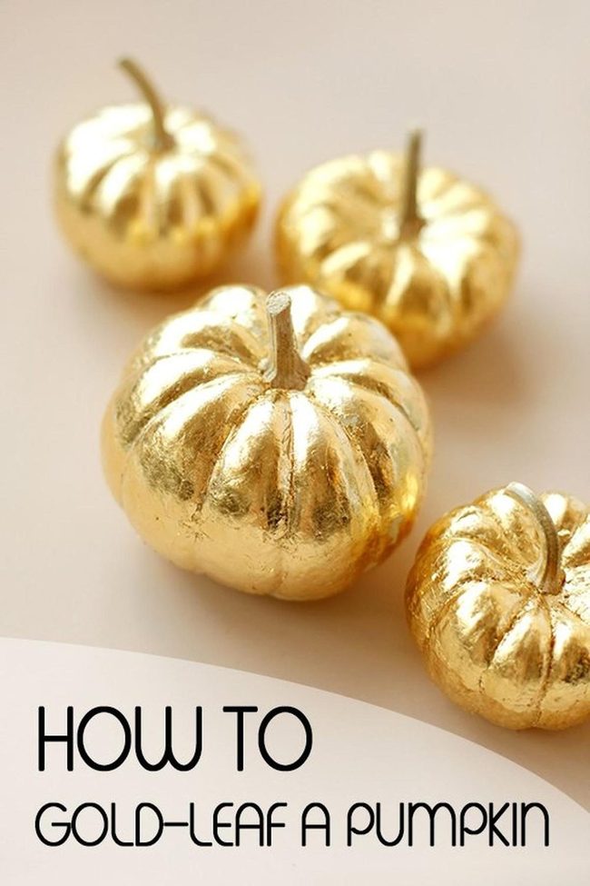 Gold-Dusted Pumpkins