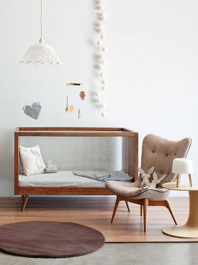 Natural Wood Nursery Heart