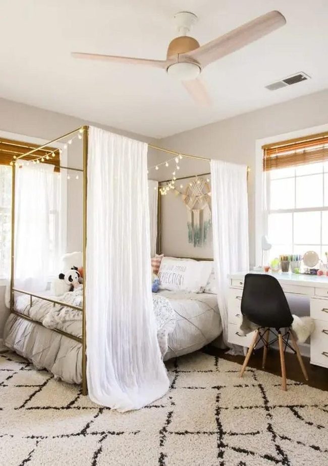 Gold Canopy Bedroom Sanctuary
