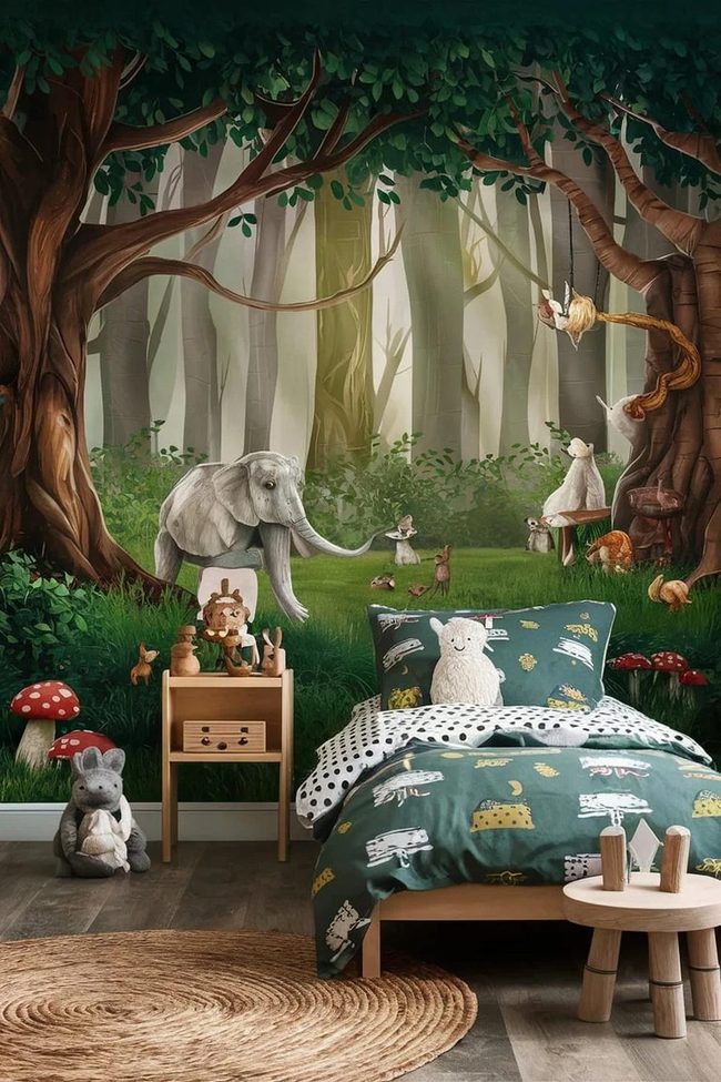 Woodland Creatures Green Sanctuary