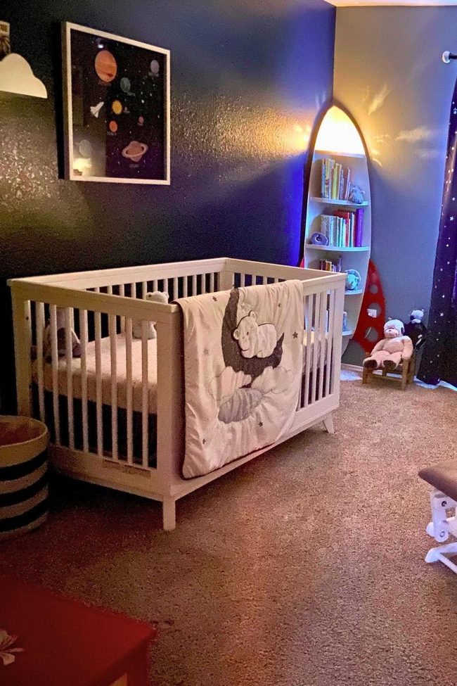 Rocket Bookshelf In Deep Blue