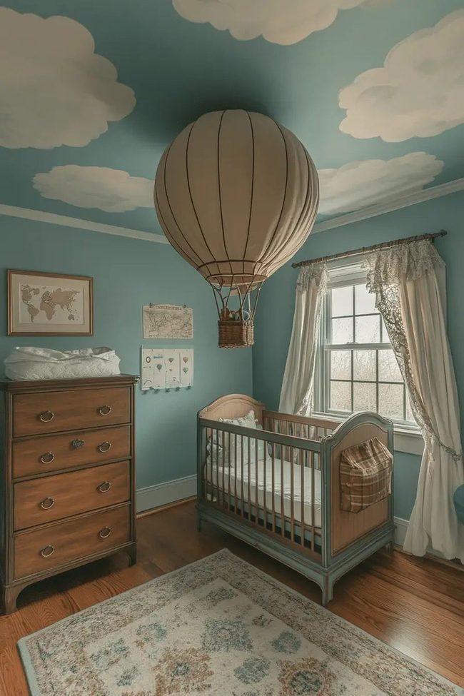 Pastel Balloons Floating Overhead