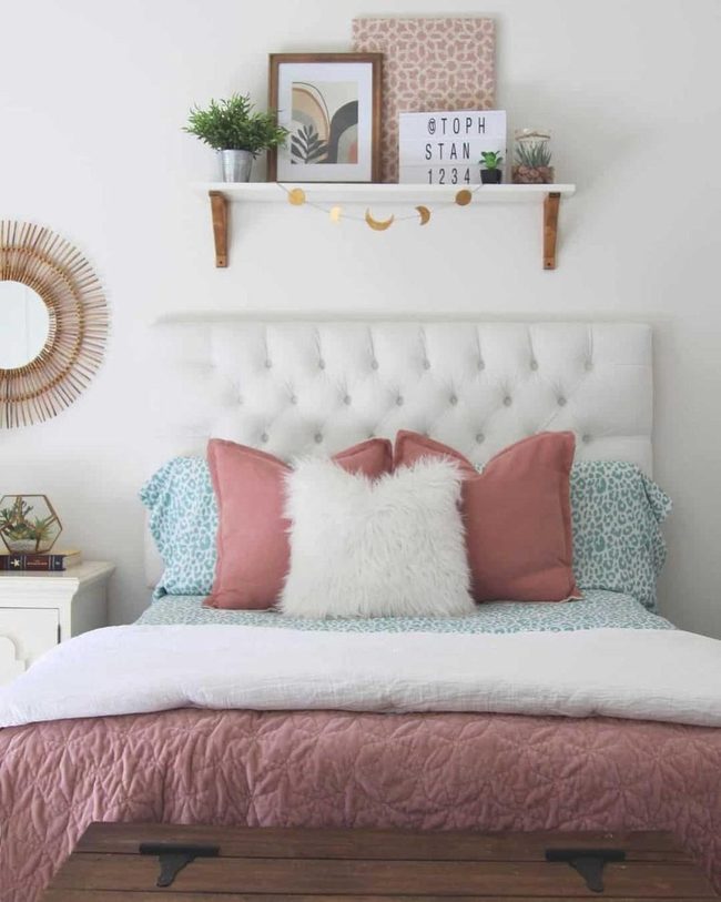 Soft Pink Boho Bedroom