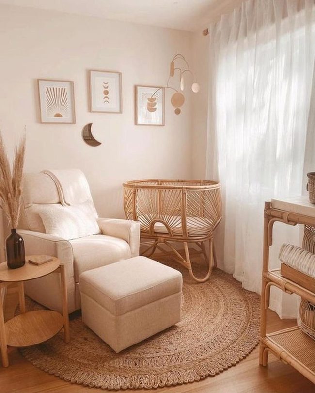 Cream And Rattan Nursery