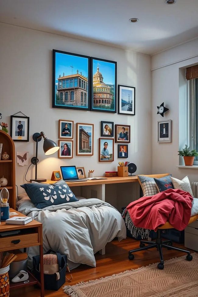 Glowing Digital Art Wall