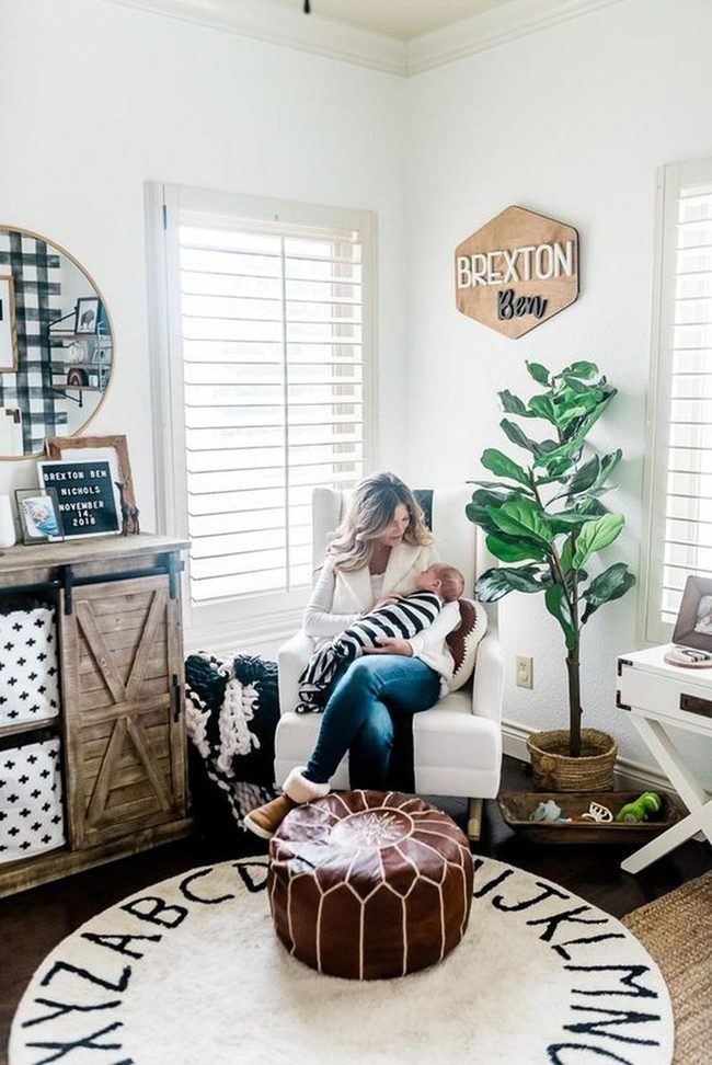 White Nursery With Green Plants