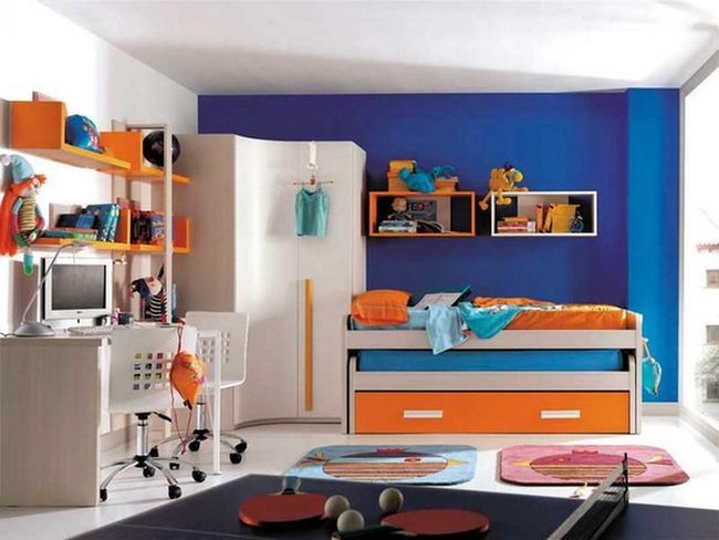 Orange Blue Kids Play Room