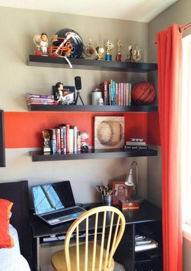 Orange Curtains, Gray Walls, Champion