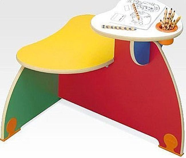 Colorful Compact Kids Workspace