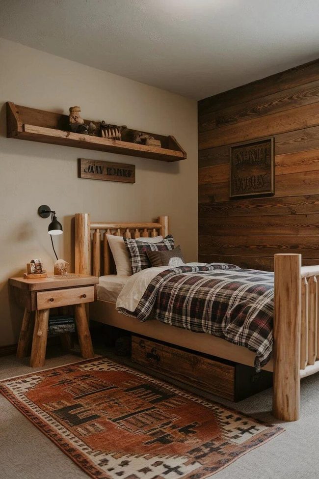 Reclaimed Oak Plaid Sleep Sanctuary