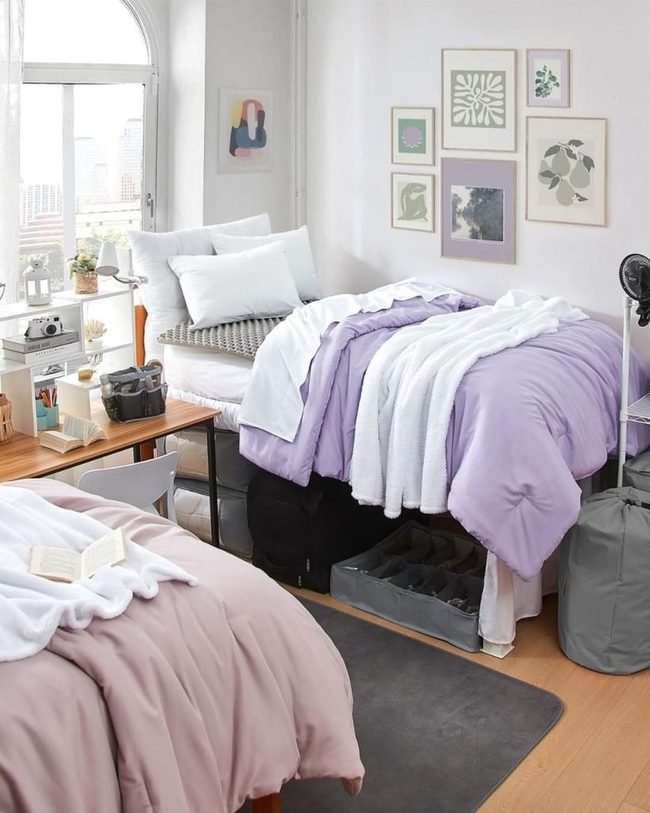 Lavender Pastels with Gallery Wall