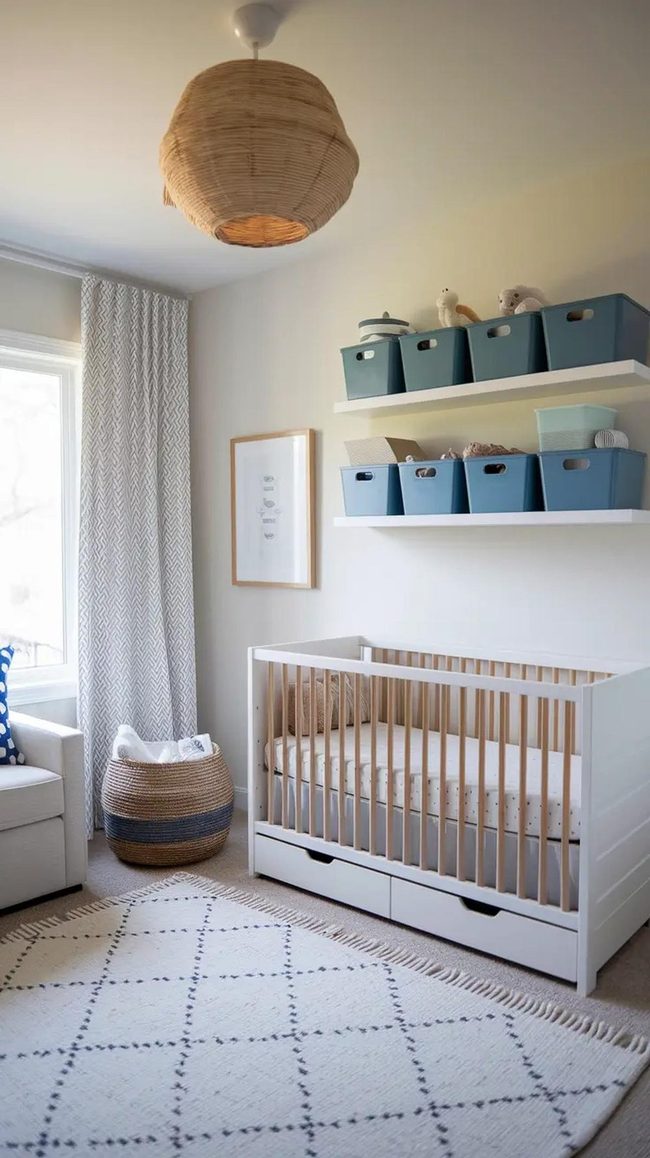 Smart Storage Blue Nursery Organization