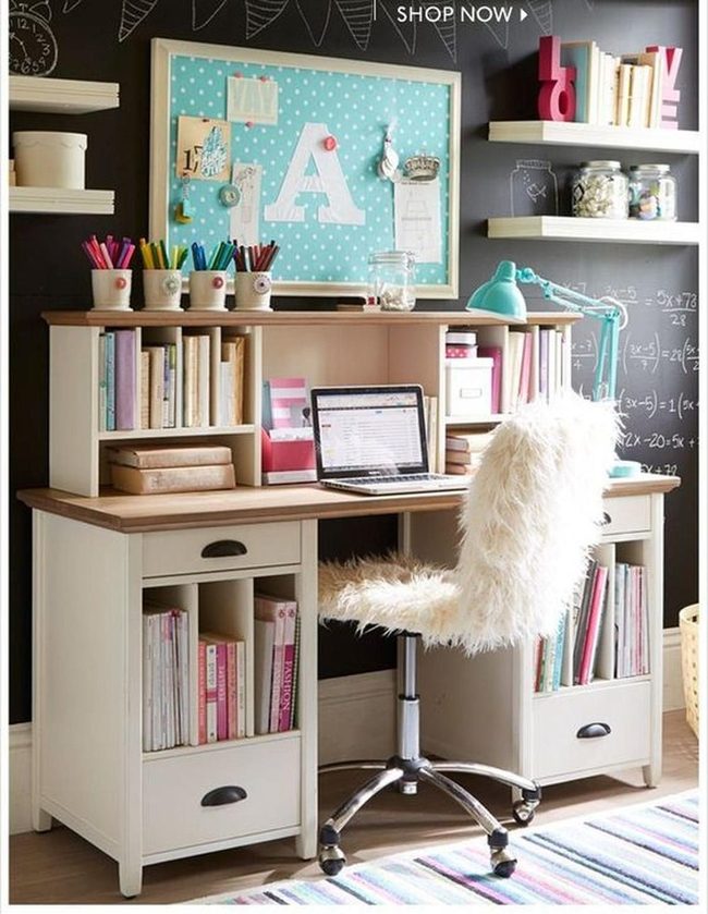 Chalkboard Equations Bright Workspace