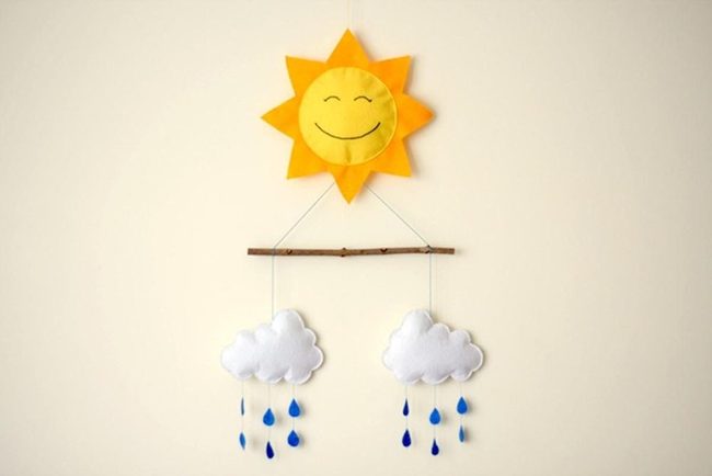 Smiling Yellow Sunshine Mobile