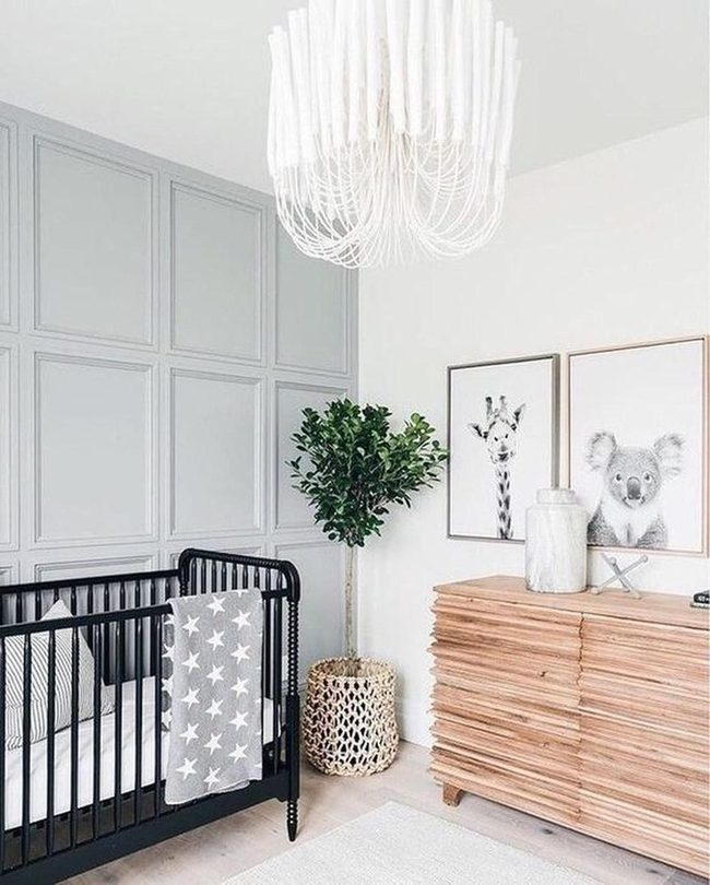 Black Crib Stars Nursery