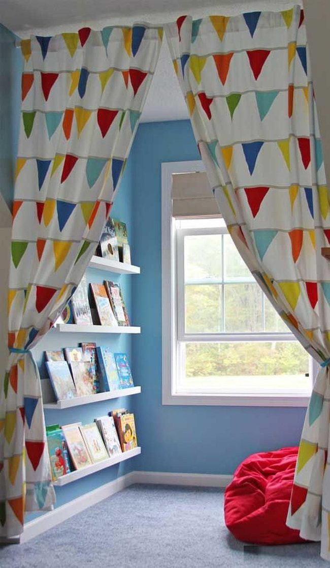 Light Blue Walls Reading Retreat