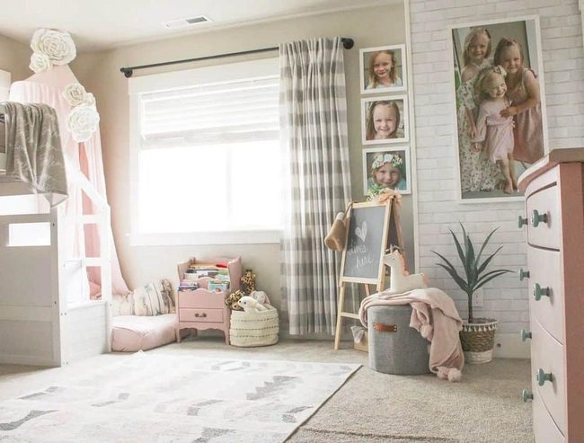 White Brick Walls, Pink Reading Nook
