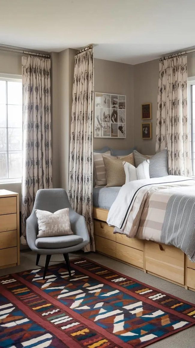 Graphic Patterns Ground Dorm Design
