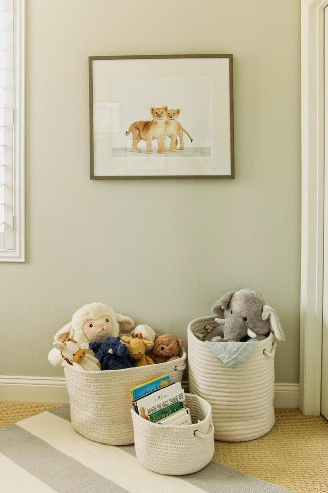 Neutral Fabric Storage Baskets
