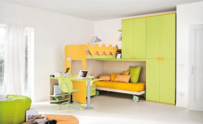 Yellow And Green Bedroom Glow