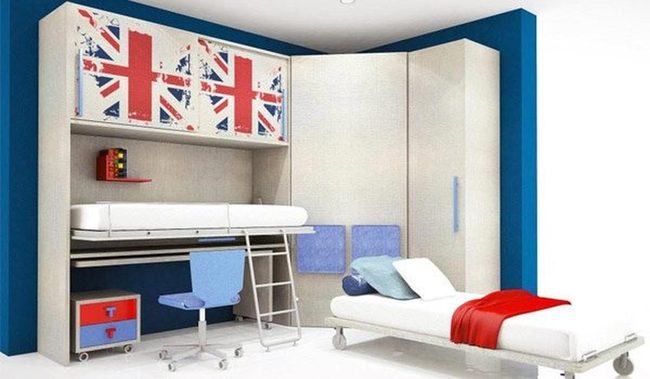 Flag Striped Loft Desk