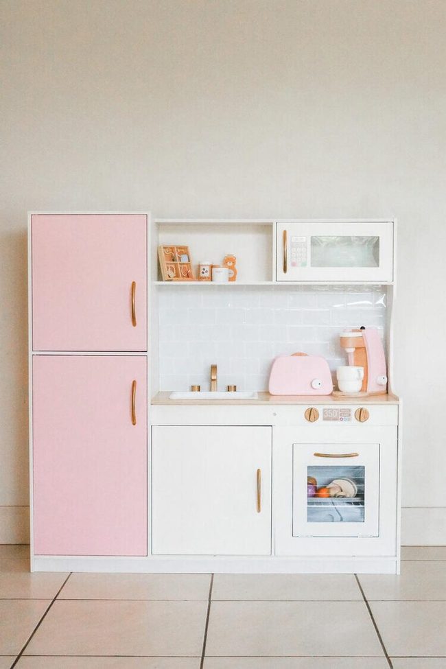 Bold Color Storage Kitchen