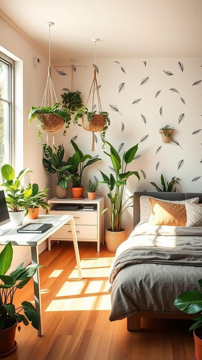 Green Plants Bedroom Oasis